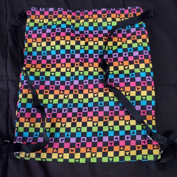 Colorful Mickey Mouse Drawstring Backpack - Picture 1 of 10
